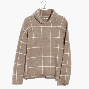 Madewell // Windowpane Turtleneck Sweater